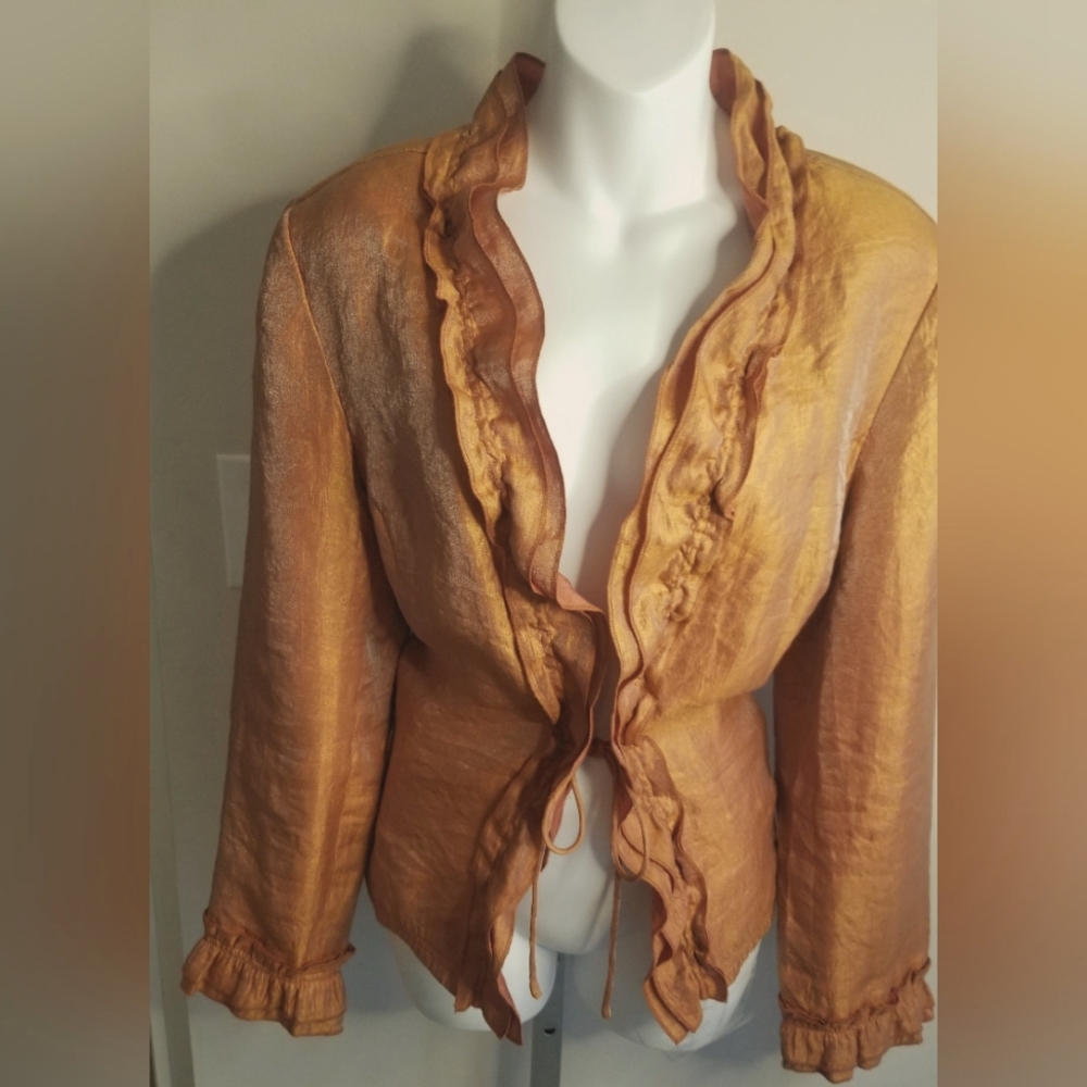Ruffle Orange jacket beautiful